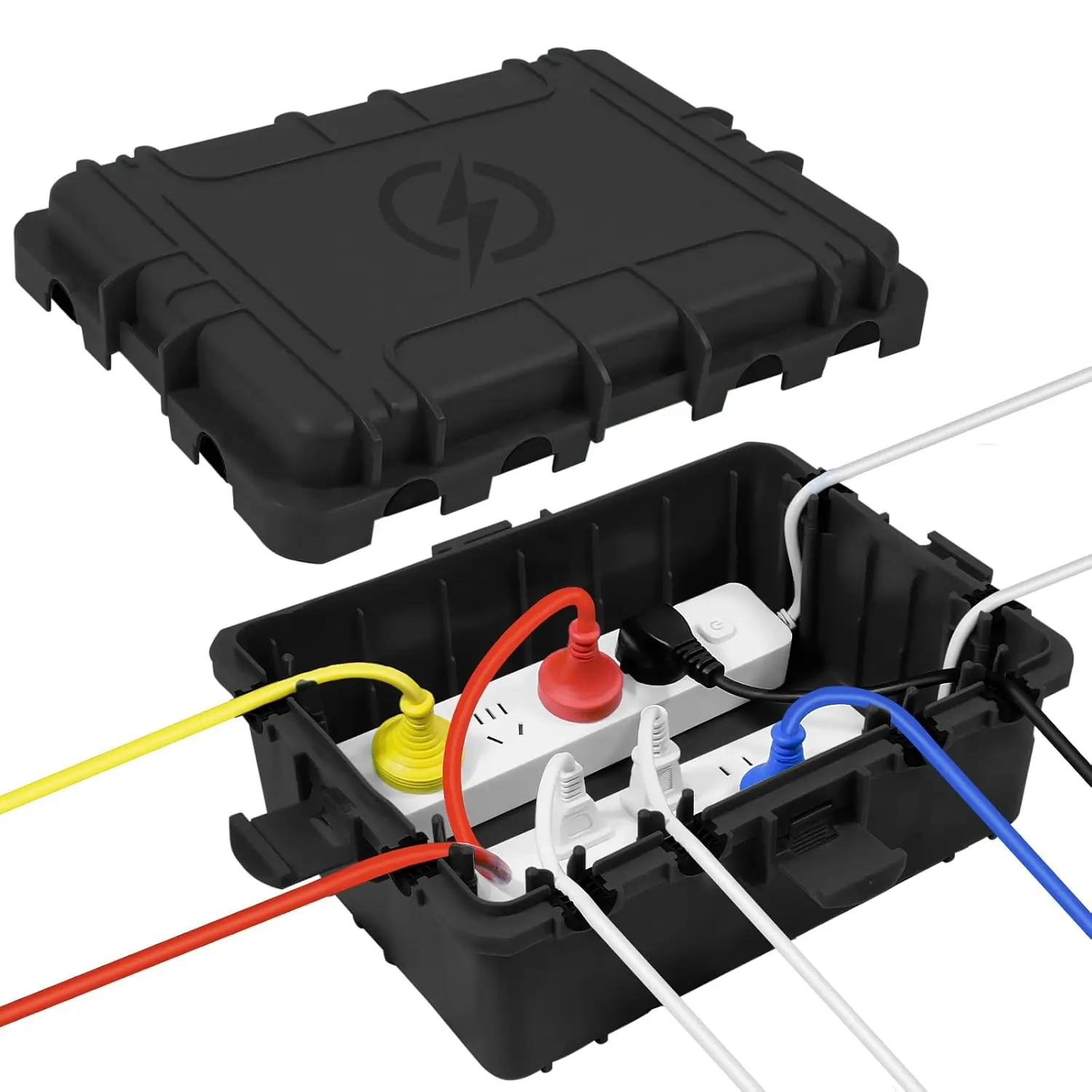 Large Waterproof Outdoor Electrical Box, IP54 Extension Cord Cover for Power Strips & Holiday Lights
Large Waterproof Outdoor Electrical Box, IP54 Extension Cord Cover for Power Strips & Holiday Lights