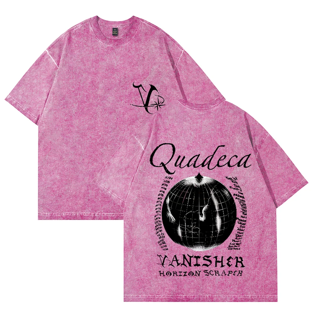 Quadeca Vanisher World Tour Merch, хлопковая винтажная футболка с круглым вырезом и принтом, мужская/женская уличная одежда с короткими рукавами
Quadeca Vanisher World Tour Merch, хлопковая винтажная футболка с круглым вырезом и принтом, мужская/женская уличная одежда с короткими рукавами