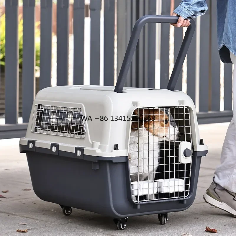 Luxury Large Pet Trolley Case Portable Plastic Dog Carrier Flight Crate with Large Capacity for Travel Cage
Luxury Large Pet Trolley Case Portable Plastic Dog Carrier Flight Crate with Large Capacity for Travel Cage