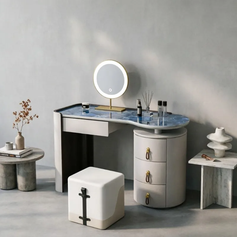 Nordic Minimal Dressing Table Vanity Modern Organizer Storage Dressing Table Drawer Stool Tocador Maquillaje Furniture Home
Nordic Minimal Dressing Table Vanity Modern Organizer Storage Dressing Table Drawer Stool Tocador Maquillaje Furniture Home