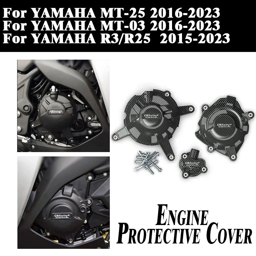 for Yamaha YZF-R3 R25 MT-03 2014-2022 Motorcycle Protection Set Case R3 MT03 R25 GB Racing Engine Covers Protectors
for Yamaha YZF-R3 R25 MT-03 2014-2022 Motorcycle Protection Set Case R3 MT03 R25 GB Racing Engine Covers Protectors