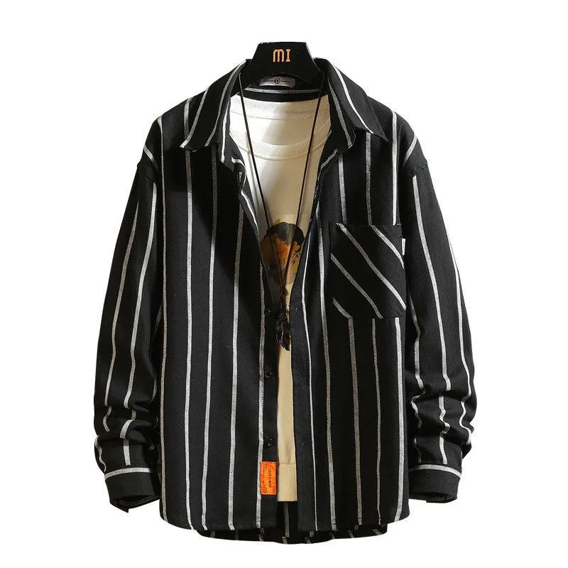 Spring New Men's Handsome Loose Striped Longsved Shirt PU Leather Thickened Long Sleeve Prince Style Resistant to Fading And ...
Spring New Men's Handsome Loose Striped Longsved Shirt PU Leather Thickened Long Sleeve Prince Style Resistant to Fading And ...