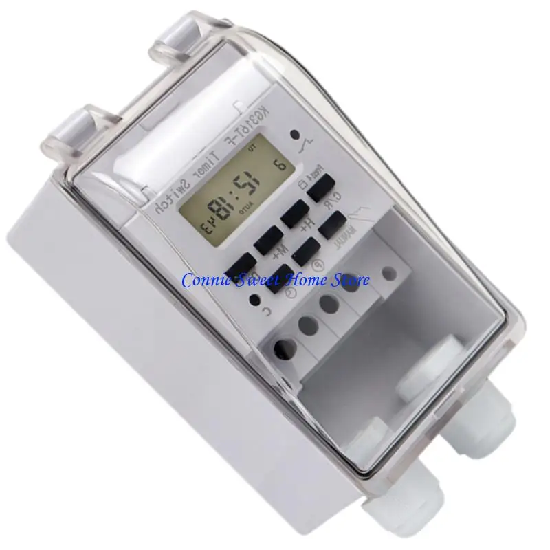 LXAF Waterproof Programmable Timer Component with 20 On Off Cycles Heavy Duty Digital Program Controllers for Outdoor Indoor Use
LXAF Waterproof Programmable Timer Component with 20 On Off Cycles Heavy Duty Digital Program Controllers for Outdoor Indoor Use