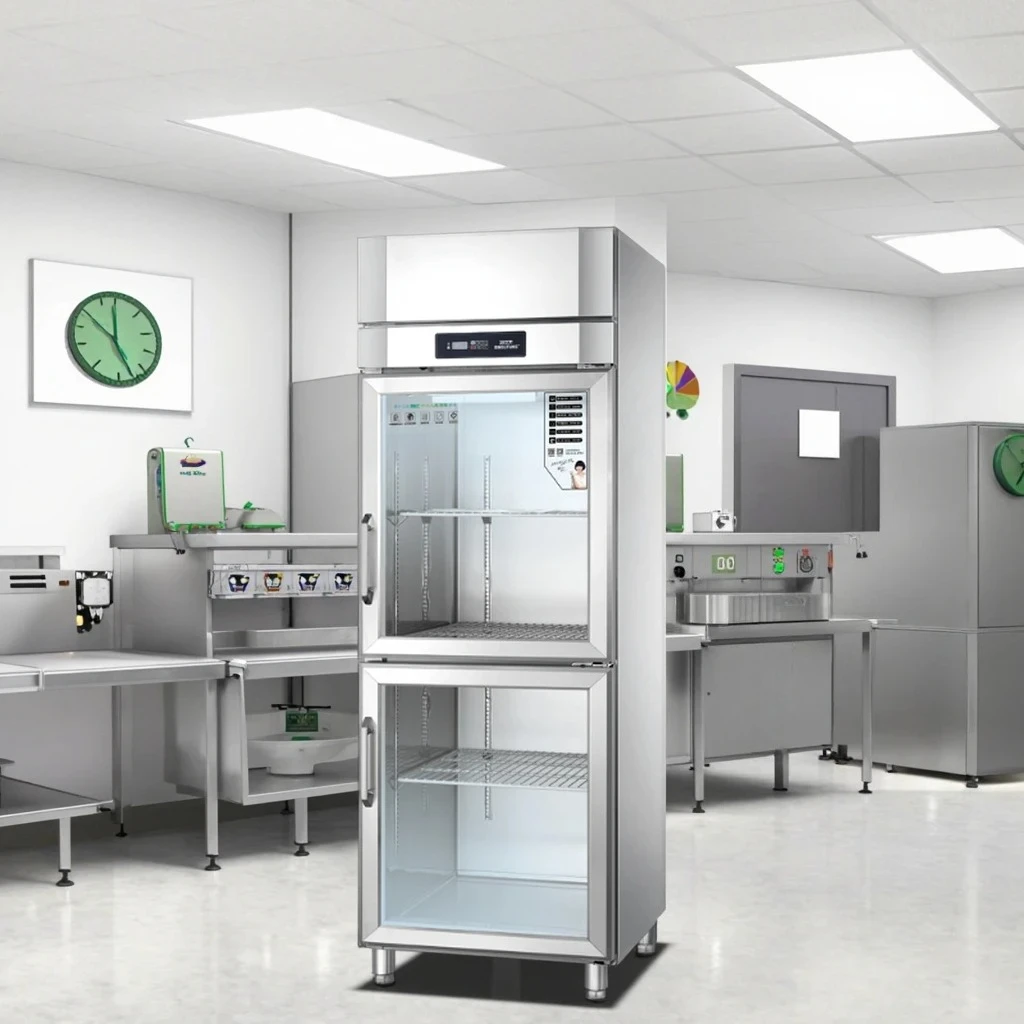 Kitchen Upright Refrigerator Freezer Stainless Steel Glass Door Vertical Freezer Refrigeration Equipment 2025
Kitchen Upright Refrigerator Freezer Stainless Steel Glass Door Vertical Freezer Refrigeration Equipment 2025