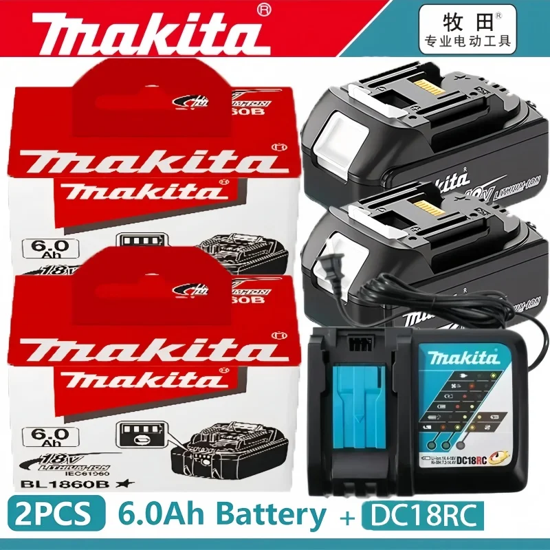 Makita Original Lithium ion Rechargeable Battery 18V 6000mAh 18v Replacement Batteries BL1860 BL1830 BL1850 BL1860B
Makita Original Lithium ion Rechargeable Battery 18V 6000mAh 18v Replacement Batteries BL1860 BL1830 BL1850 BL1860B