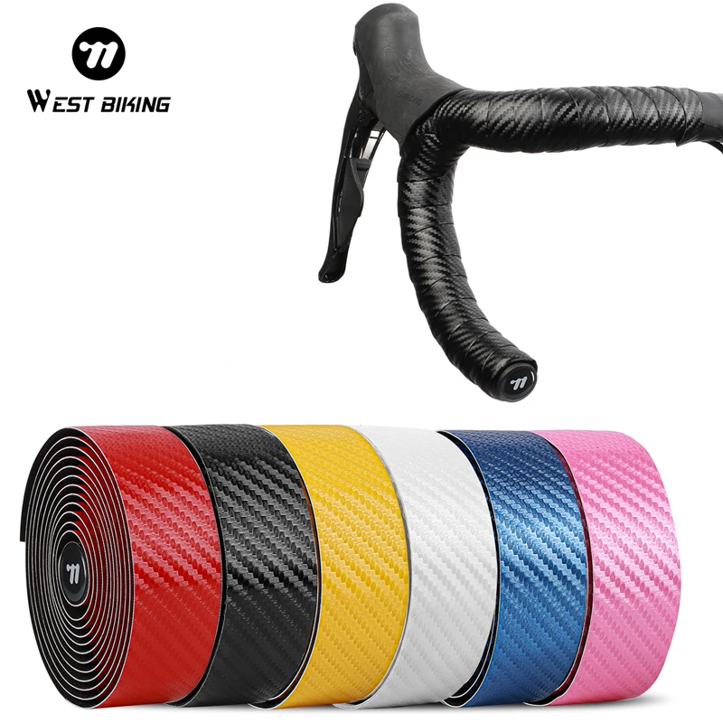 WEST BIKING Carbon Pattern Bicycle Handlebar Tape PU EVA Anti-slip Shock Absorption Road Cycling Wrap End Plug Bike Accessories
WEST BIKING Carbon Pattern Bicycle Handlebar Tape PU EVA Anti-slip Shock Absorption Road Cycling Wrap End Plug Bike Accessories