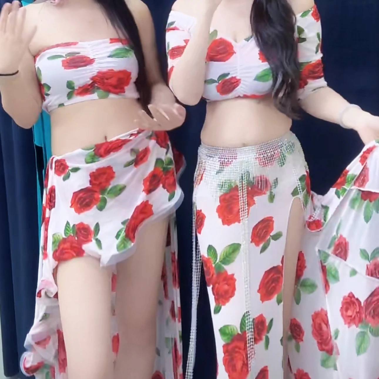 New Belly Dancing Costume for Women's Advanced Rose Printed Set Adult Female Oriental Dance Professional Practice Clothes
New Belly Dancing Costume for Women's Advanced Rose Printed Set Adult Female Oriental Dance Professional Practice Clothes