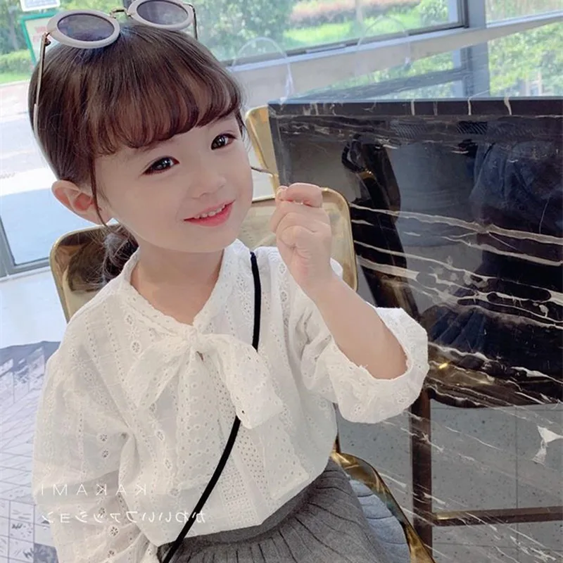 New Arrival Baby Girls White Long Sleeve Embroidery Shirts 2024 Spring Cotton Kids Princess Tops For 2-7 Years
New Arrival Baby Girls White Long Sleeve Embroidery Shirts 2024 Spring Cotton Kids Princess Tops For 2-7 Years