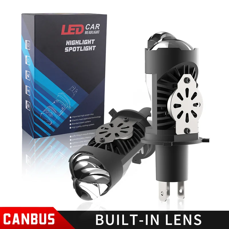 2PCS LED H4 Lens Mini Bi Led Projector300W Car Headlight Bulbs CANBUS Turbo Auto Bulb H4 High Low Light Fog Lamp Bulb High Power
2PCS LED H4 Lens Mini Bi Led Projector300W Car Headlight Bulbs CANBUS Turbo Auto Bulb H4 High Low Light Fog Lamp Bulb High Power