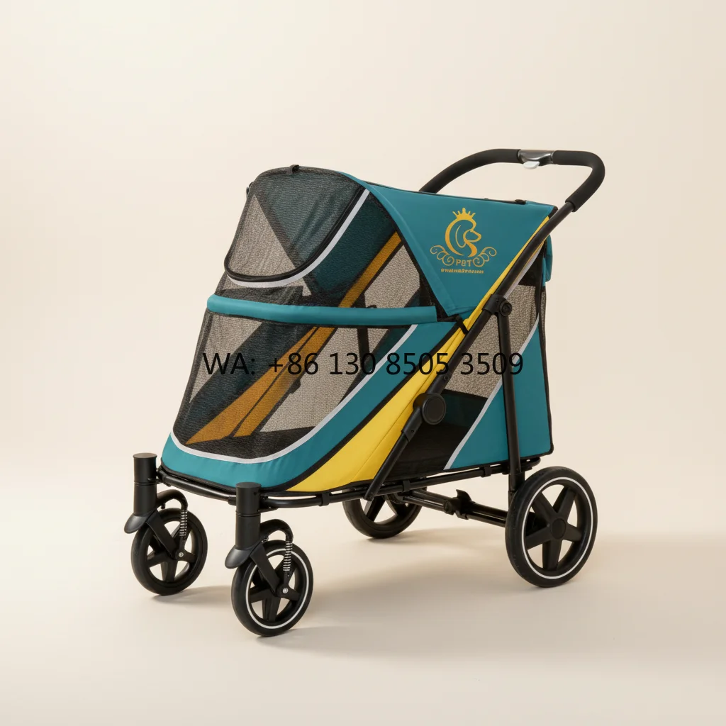 Hot Sale Pet Stroller PC 400T Ultra-Low Chassis Suspension Wheels Washable Pad Breathable Pet Stroller for Pet Travel
Hot Sale Pet Stroller PC 400T Ultra-Low Chassis Suspension Wheels Washable Pad Breathable Pet Stroller for Pet Travel