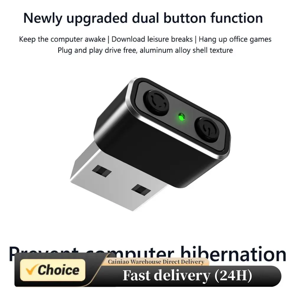 M12 M10 Automatic Mover Cursor Undetectable Mini USB Mouse Jiggler Plug And Play ON/OFF Keeping Computer Awake Simulator Shaker
