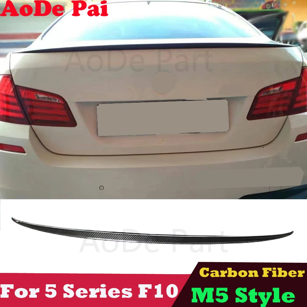 M5 Style carbon fiber Rear Spoiler for BMW 5 Series F10 M5 520i 523i 528i 530i 535i 2010-2017
M5 Style carbon fiber Rear Spoiler for BMW 5 Series F10 M5 520i 523i 528i 530i 535i 2010-2017