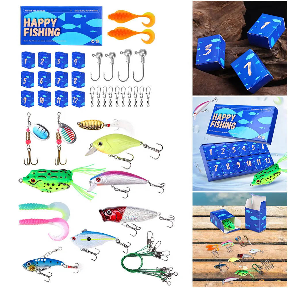 Fishing Lures Set Soft and Hard Bait Set Fishing Accessories Gifts for Men
Fishing Lures Set Soft and Hard Bait Set Fishing Accessories Gifts for Men
