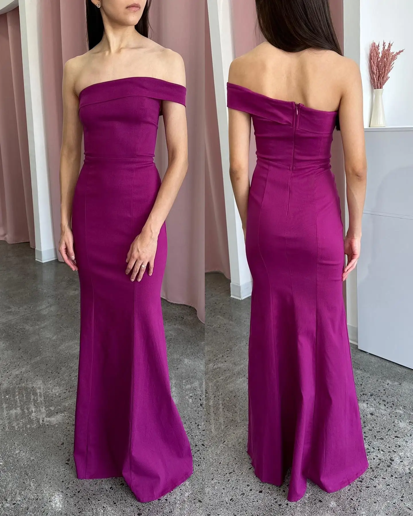 Customized Fashion Mermaid One Shoulder Short Sleeves Evening Dresses Graceful Jersey Pleats Vestido De Festa Vestido
Customized Fashion Mermaid One Shoulder Short Sleeves Evening Dresses Graceful Jersey Pleats Vestido De Festa Vestido