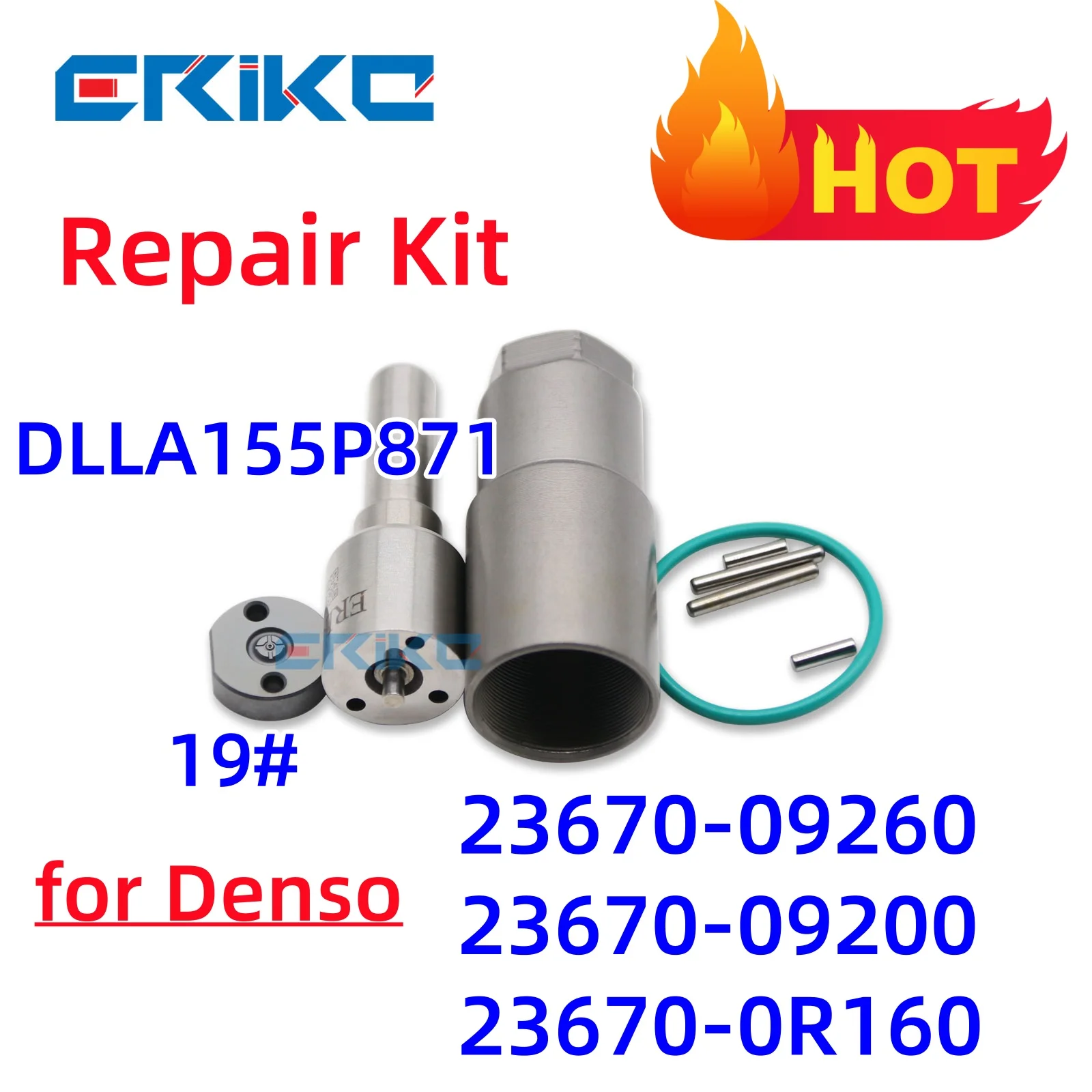 Ремкомплект сопла DLLA155P871 Клапан 19 # ДЛЯ Toyota 23670-0R160 23670-0R110 23670-0R060 23670-0R010 23670-09260 23670-09200
Ремкомплект сопла DLLA155P871 Клапан 19 # ДЛЯ Toyota 23670-0R160 23670-0R110 23670-0R060 23670-0R010 23670-09260 23670-09200