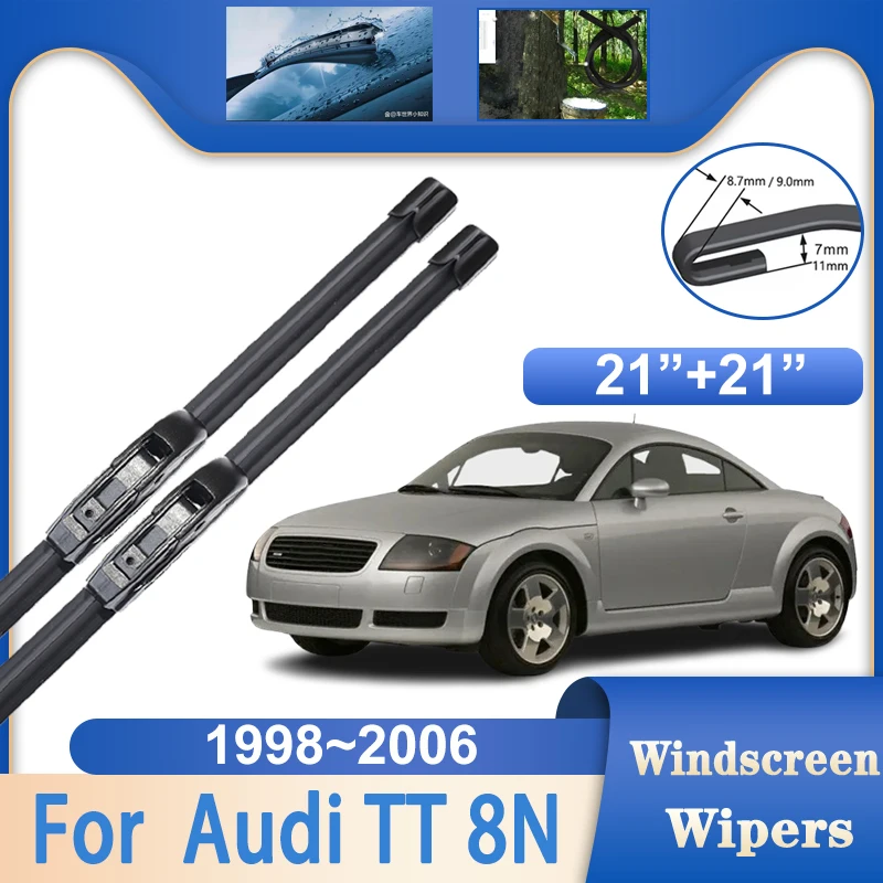 Щетки стеклоочистителя автомобиля для Audi TT 8N, аксессуары 1998 ~ 2005 2006, резиновые стекло, стеклоочистители, автодождевые щетки для очистки
Щетки стеклоочистителя автомобиля для Audi TT 8N, аксессуары 1998 ~ 2005 2006, резиновые стекло, стеклоочистители, автодождевые щетки для очистки