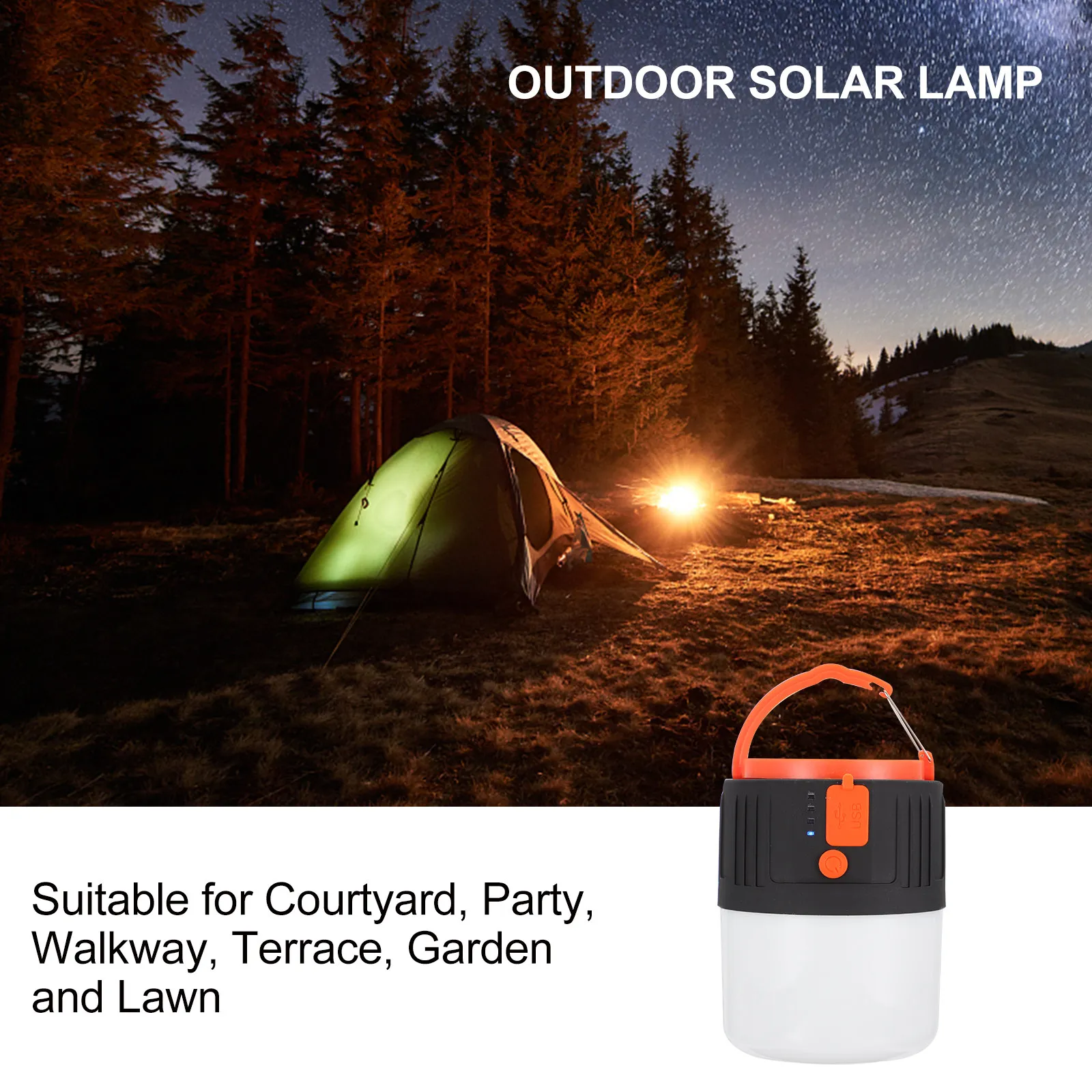 Solar Led Tent Lamp Portable Outdoor Lantern Rechargeable Camping Light Emergency Power Bank For Cellphone Lightweight
Solar Led Tent Lamp Portable Outdoor Lantern Rechargeable Camping Light Emergency Power Bank For Cellphone Lightweight