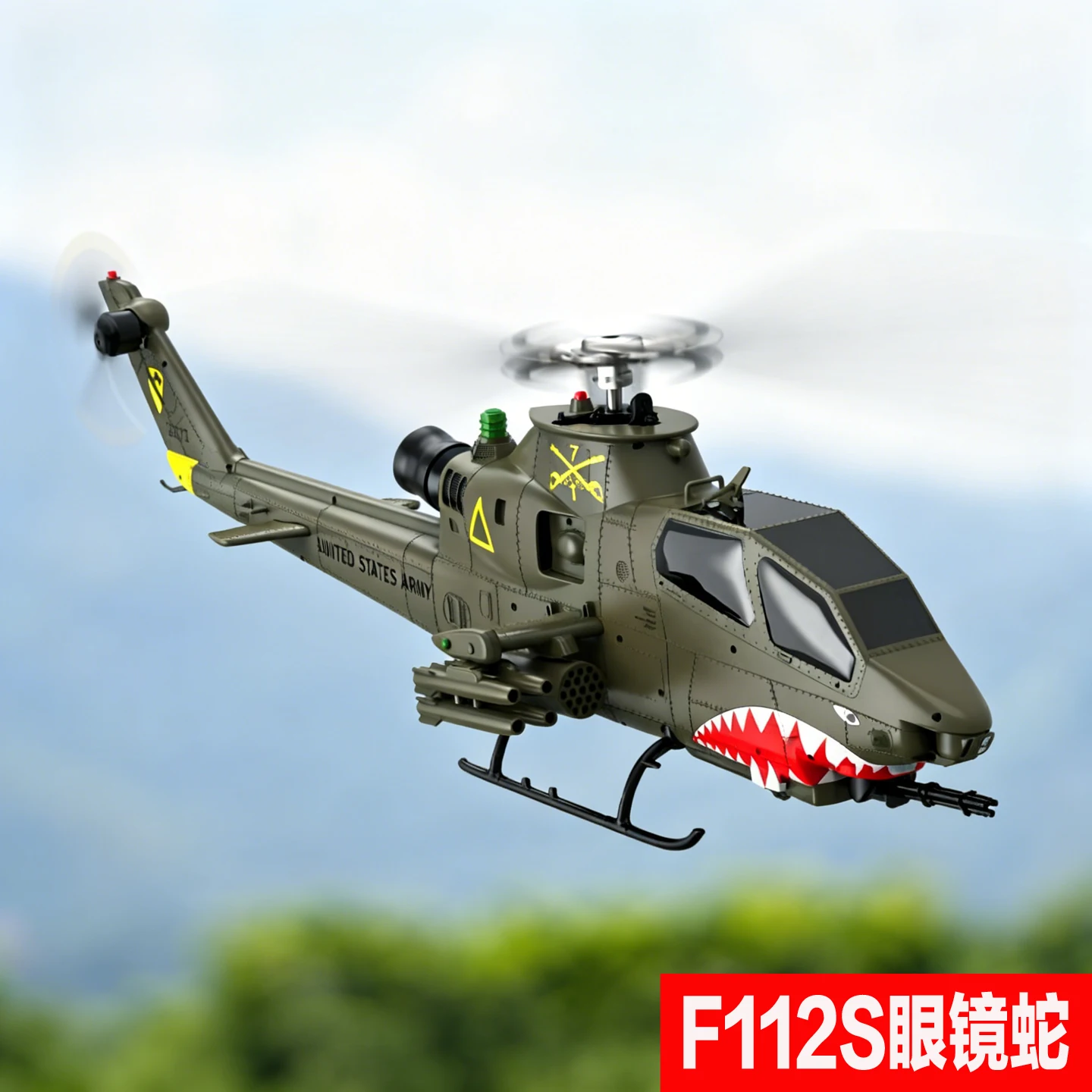 Yuxiang RC Helicopter F112S AH-1 COBRA 1:32 No Ailerons 6G Brushless Motor with GPS Optical Flow Positioning Rc Airlane Toy
Yuxiang RC Helicopter F112S AH-1 COBRA 1:32 No Ailerons 6G Brushless Motor with GPS Optical Flow Positioning Rc Airlane Toy