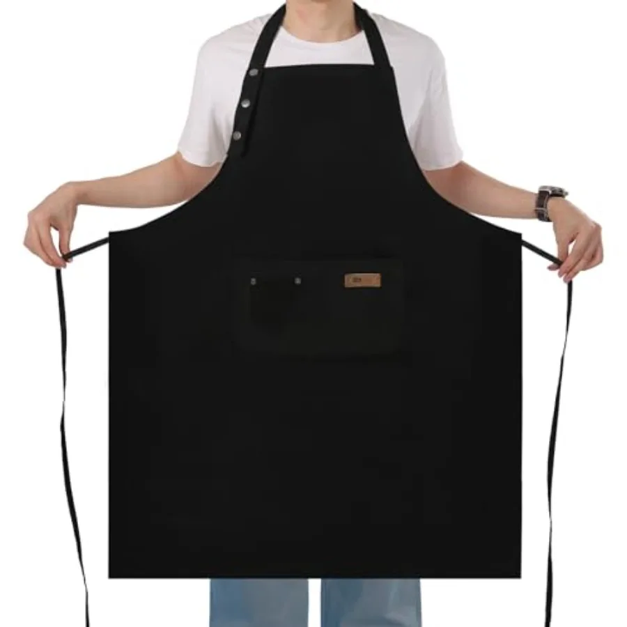 Extra Large Aprons for Men Adjustable Button Apron with Pockets Chef Cooking Kitchen Aprons Women, WaterandOil Resistant
Extra Large Aprons for Men Adjustable Button Apron with Pockets Chef Cooking Kitchen Aprons Women, WaterandOil Resistant