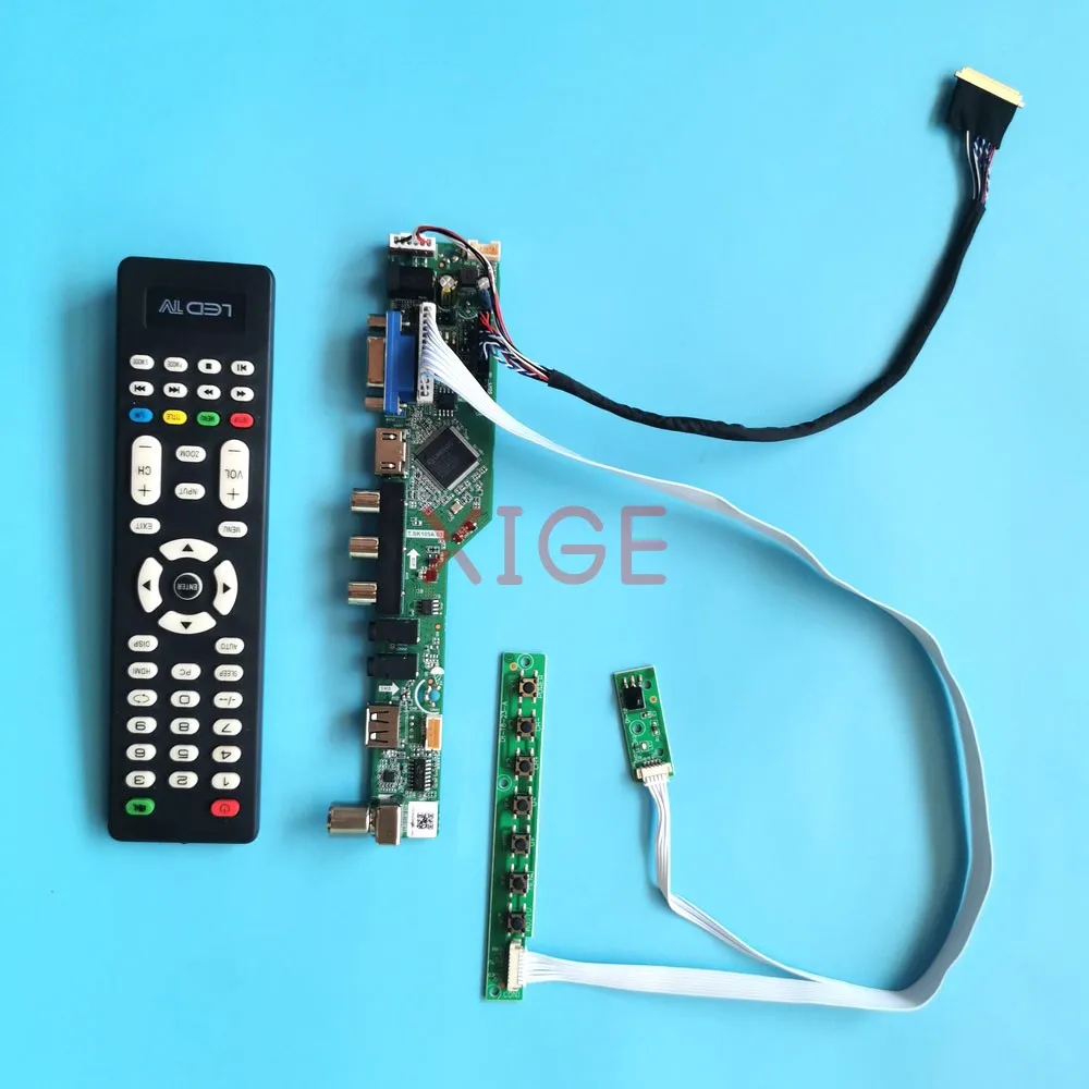 Controller Driver Board For LTN140KT01-001 LTN140KT01-301 DIY Kit 14" USB+AV+VGA+HDMI Laptop Panel 1600x900 TV Analog LVDS 40Pin
Controller Driver Board For LTN140KT01-001 LTN140KT01-301 DIY Kit 14" USB+AV+VGA+HDMI Laptop Panel 1600x900 TV Analog LVDS 40Pin