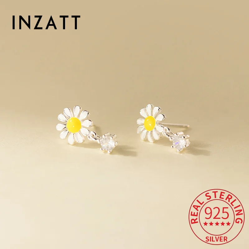 INZATT Real 925 Sterling Silver Zircon Flower Plant Stud Earrings for Women Classic Fine Jewelry Minimalist Accessory
INZATT Real 925 Sterling Silver Zircon Flower Plant Stud Earrings for Women Classic Fine Jewelry Minimalist Accessory