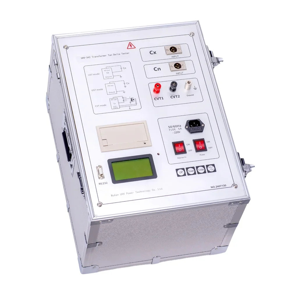 UHV-342 10kV Transformer Capacitance And Tan Delta Meter Dissipation Factor Tester Tan Delta Tester
UHV-342 10kV Transformer Capacitance And Tan Delta Meter Dissipation Factor Tester Tan Delta Tester