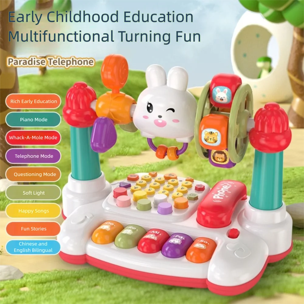 16 In 1 Rotating Music Piano Keyboard Rabbit Plastic Baby Piano Toys multifunctional Early Educational Educational Music Toy
16 In 1 Rotating Music Piano Keyboard Rabbit Plastic Baby Piano Toys multifunctional Early Educational Educational Music Toy