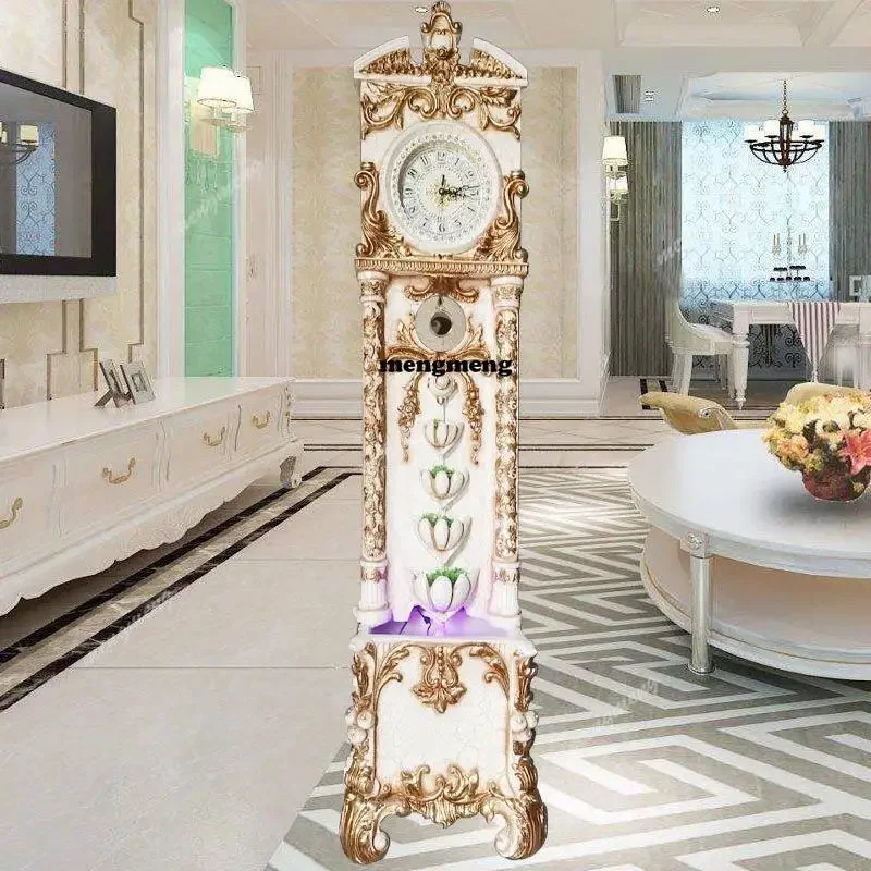 F182 Living room floor clock ornament large flowing water clock villa decoration luxury antique clock
F182 Living room floor clock ornament large flowing water clock villa decoration luxury antique clock