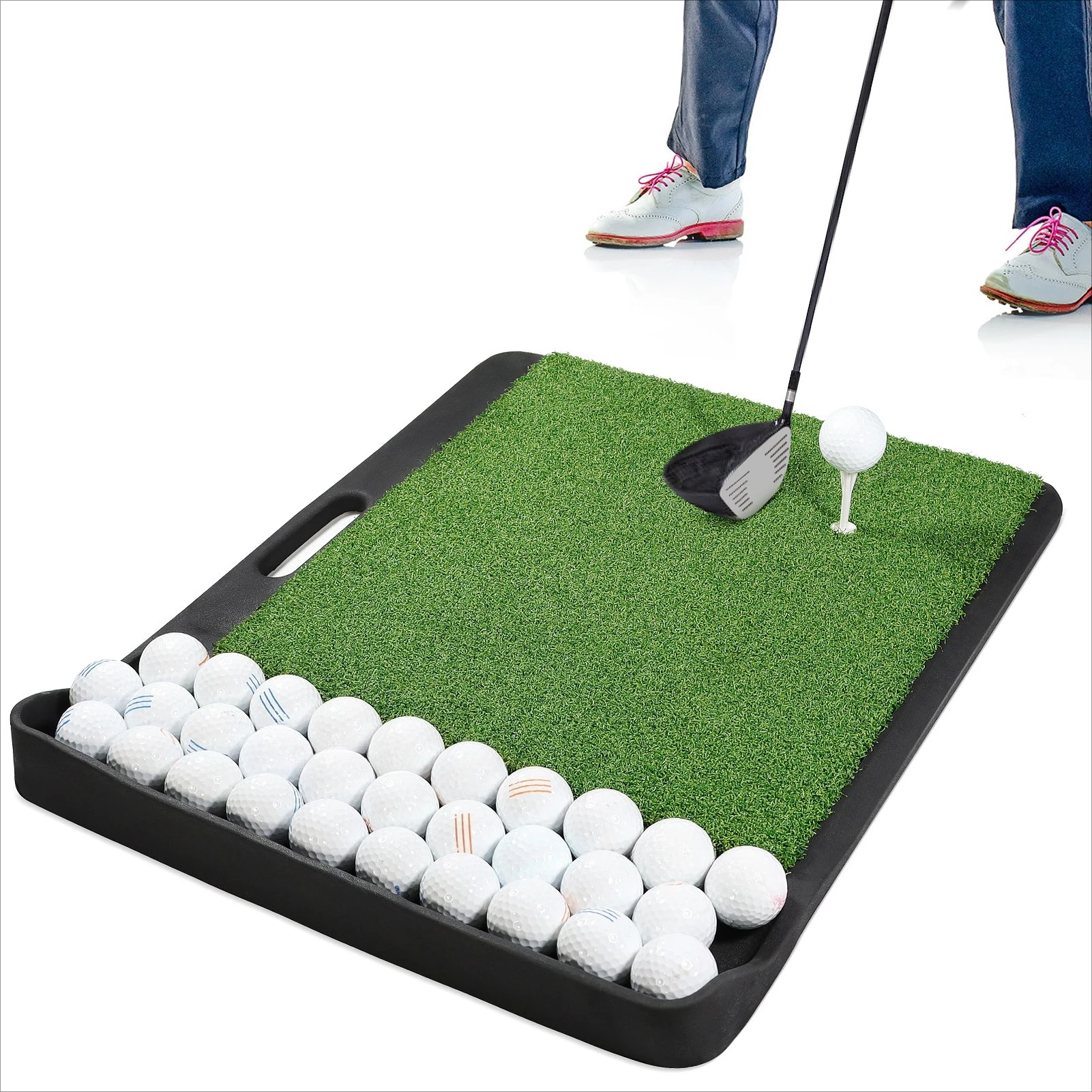 Golf swing practitioner portable hitting training mat
Golf swing practitioner portable hitting training mat