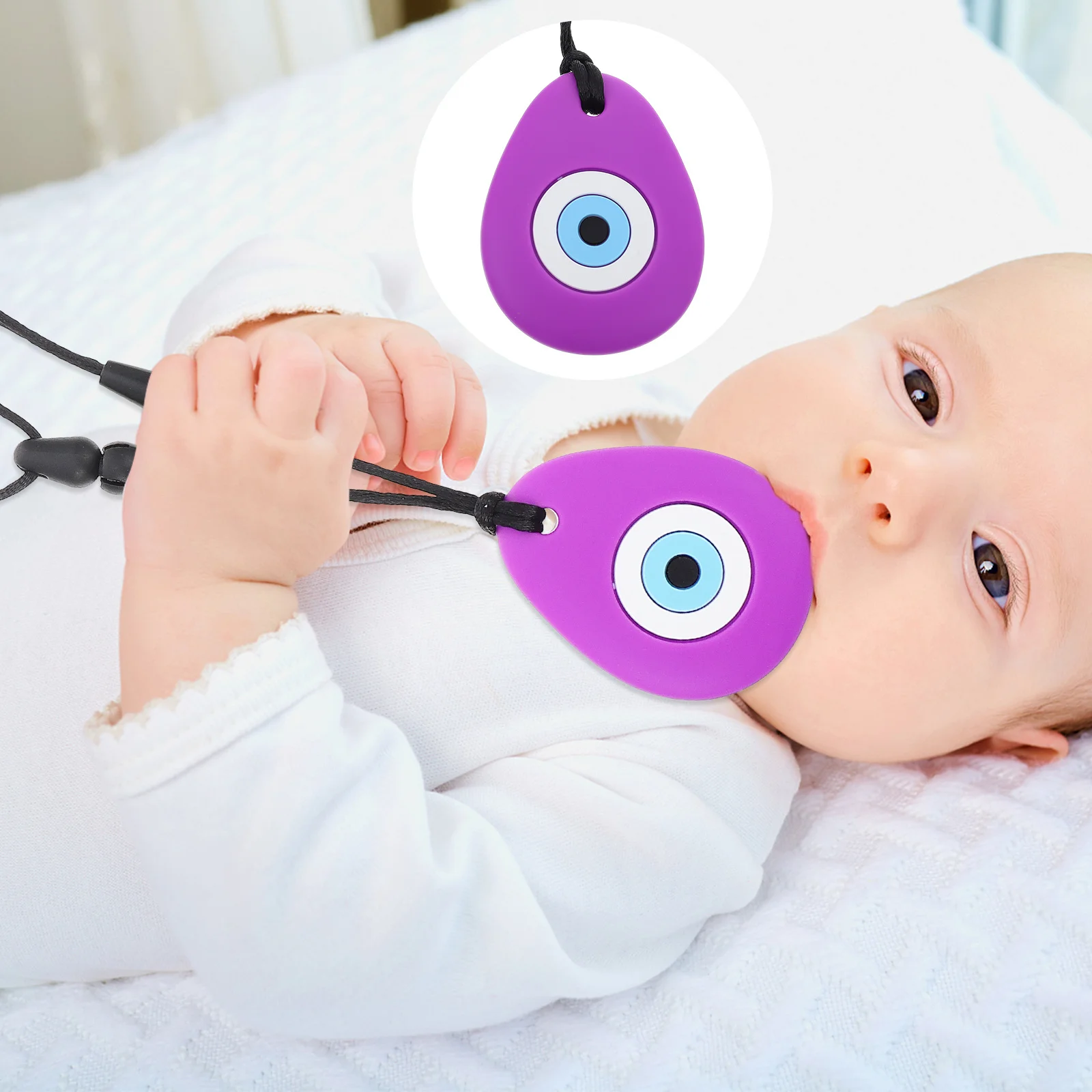 1pc Silicone Teether Baby Chew Lightweight Durable Molar Ring Practical Teething Pendant Soft Gum Relief Tool For
1pc Silicone Teether Baby Chew Lightweight Durable Molar Ring Practical Teething Pendant Soft Gum Relief Tool For