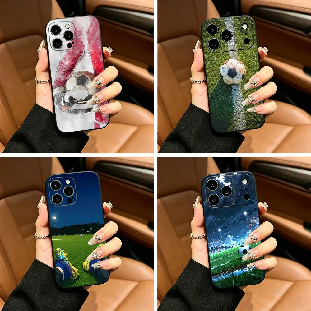 Football pattern Phone Case For iPhone 12 13 14 15 16 17 Pro Max, Lightweight and practical Soft Black Cover
Football pattern Phone Case For iPhone 12 13 14 15 16 17 Pro Max, Lightweight and practical Soft Black Cover