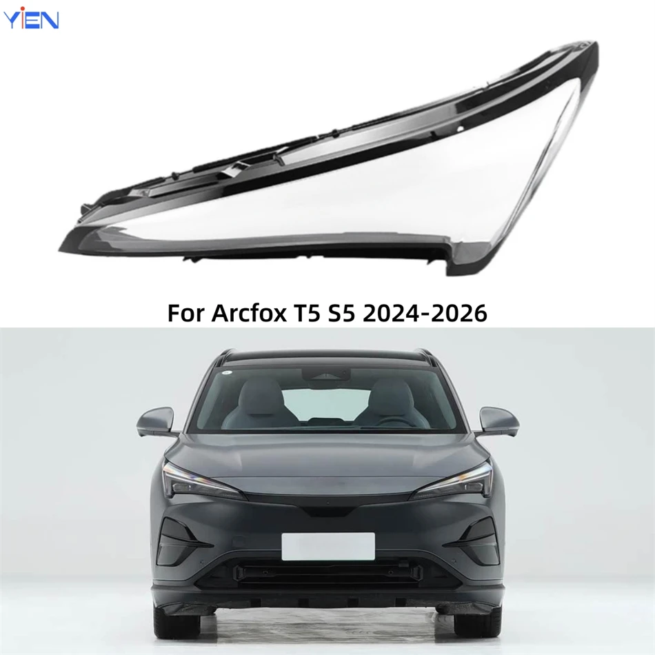 For Arcfox T5 S5 2024 2025 2026 Accessories Car Front Lamp Cover Glass Lamp Cover Car Front Headlight Lens Cover Lights Shell
For Arcfox T5 S5 2024 2025 2026 Accessories Car Front Lamp Cover Glass Lamp Cover Car Front Headlight Lens Cover Lights Shell