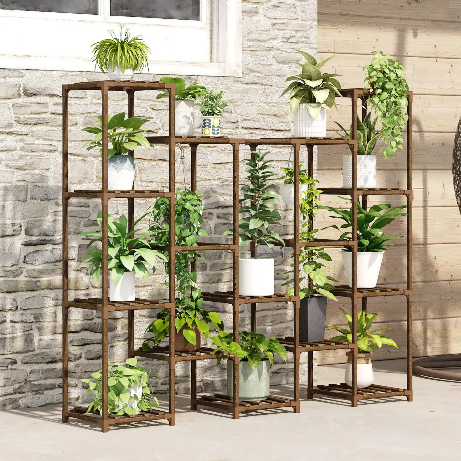 Large Hanging Plant Stand Indoor Tall Plant Shelf Outdoor 14 Pots Large Plant Rack for Living Room Patio, Balcony and Garden
Large Hanging Plant Stand Indoor Tall Plant Shelf Outdoor 14 Pots Large Plant Rack for Living Room Patio, Balcony and Garden