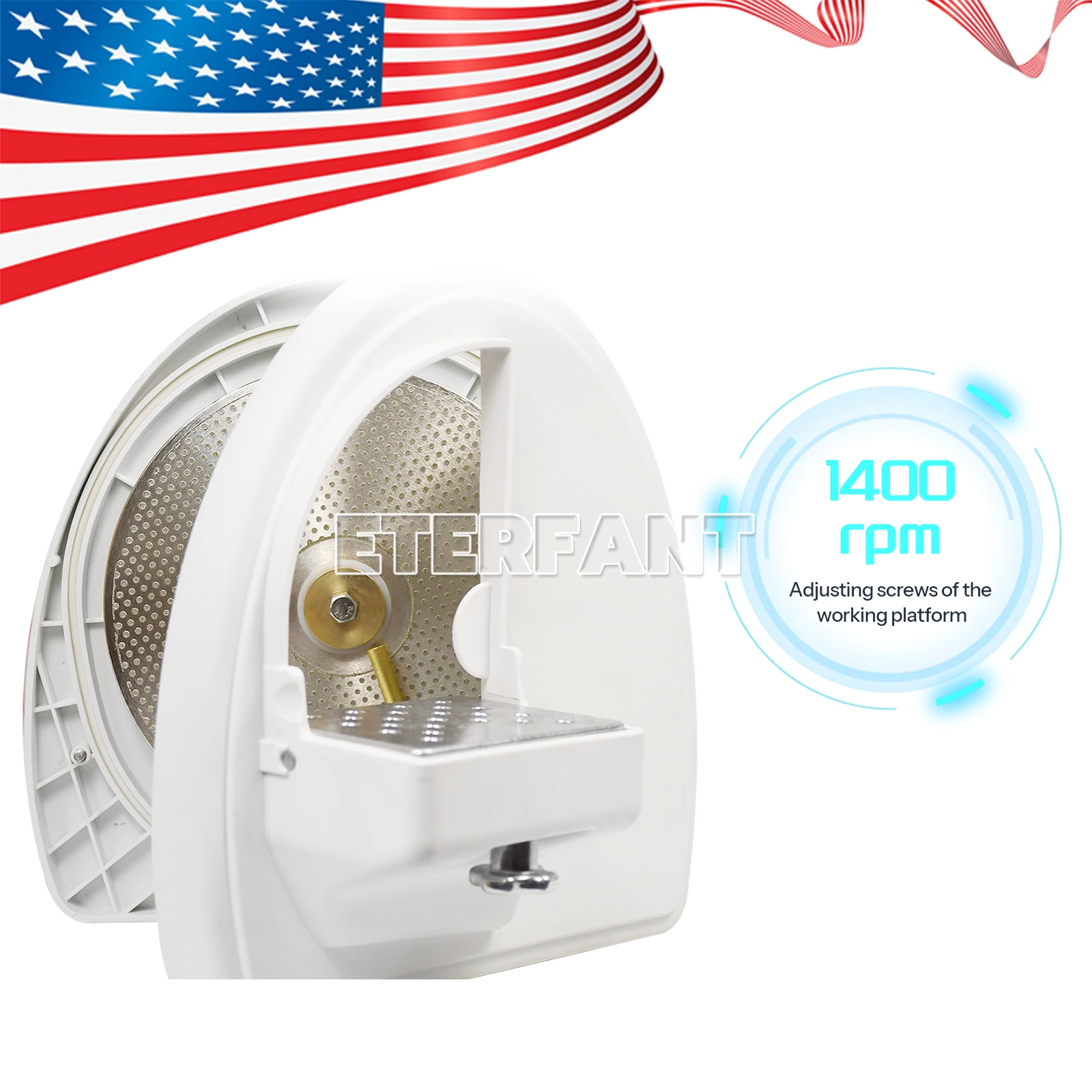 ETERFANT Dental Lab Equipment Plaster Model Arch Trimmer with Diamond Disc Wheel Adjustable Angle Ranging from 0° to 20°
ETERFANT Dental Lab Equipment Plaster Model Arch Trimmer with Diamond Disc Wheel Adjustable Angle Ranging from 0° to 20°