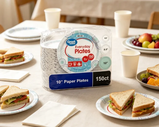 Hot Selling Disposable Paper Plates 10 Inch 150 Count Bulk Pack Party Supplies
Hot Selling Disposable Paper Plates 10 Inch 150 Count Bulk Pack Party Supplies