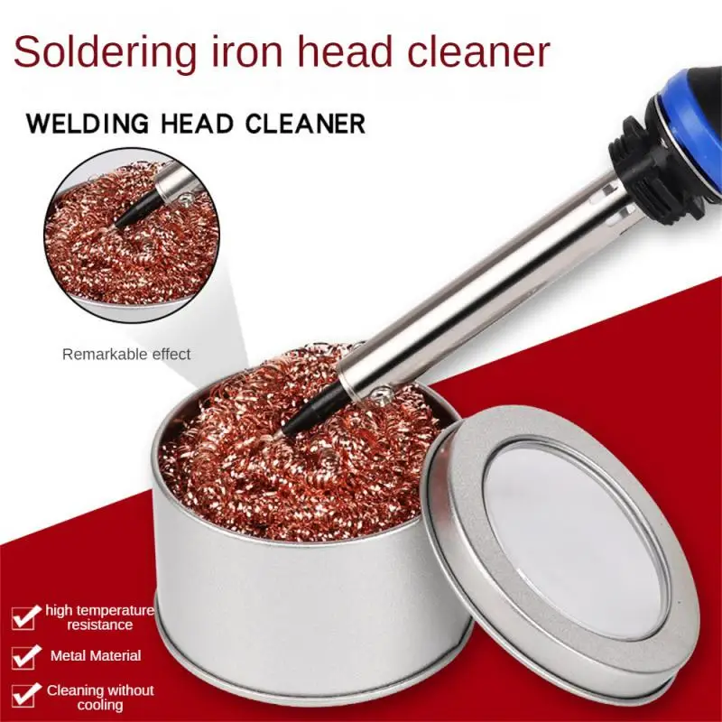 Cleaning Ball Desoldering Soldering Iron Mesh Filter Cleaning Nozzle Tip Copper Wire Cleaner Ball Metal Dross Box Clean Ball
Cleaning Ball Desoldering Soldering Iron Mesh Filter Cleaning Nozzle Tip Copper Wire Cleaner Ball Metal Dross Box Clean Ball