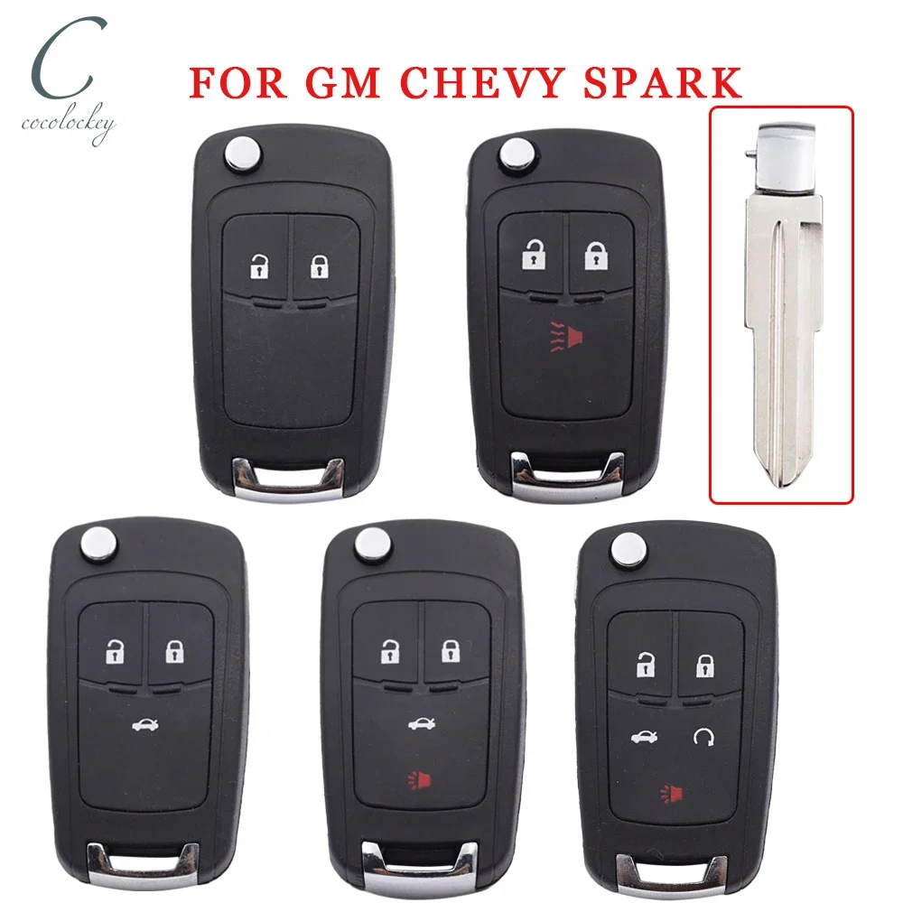Cocolockey Folding Flip Remote Car Key Shell for GM Chevrolet SPARK 2012-2016 3Button Car Keys Fob Case Uncut Blade Replacement
Cocolockey Folding Flip Remote Car Key Shell for GM Chevrolet SPARK 2012-2016 3Button Car Keys Fob Case Uncut Blade Replacement