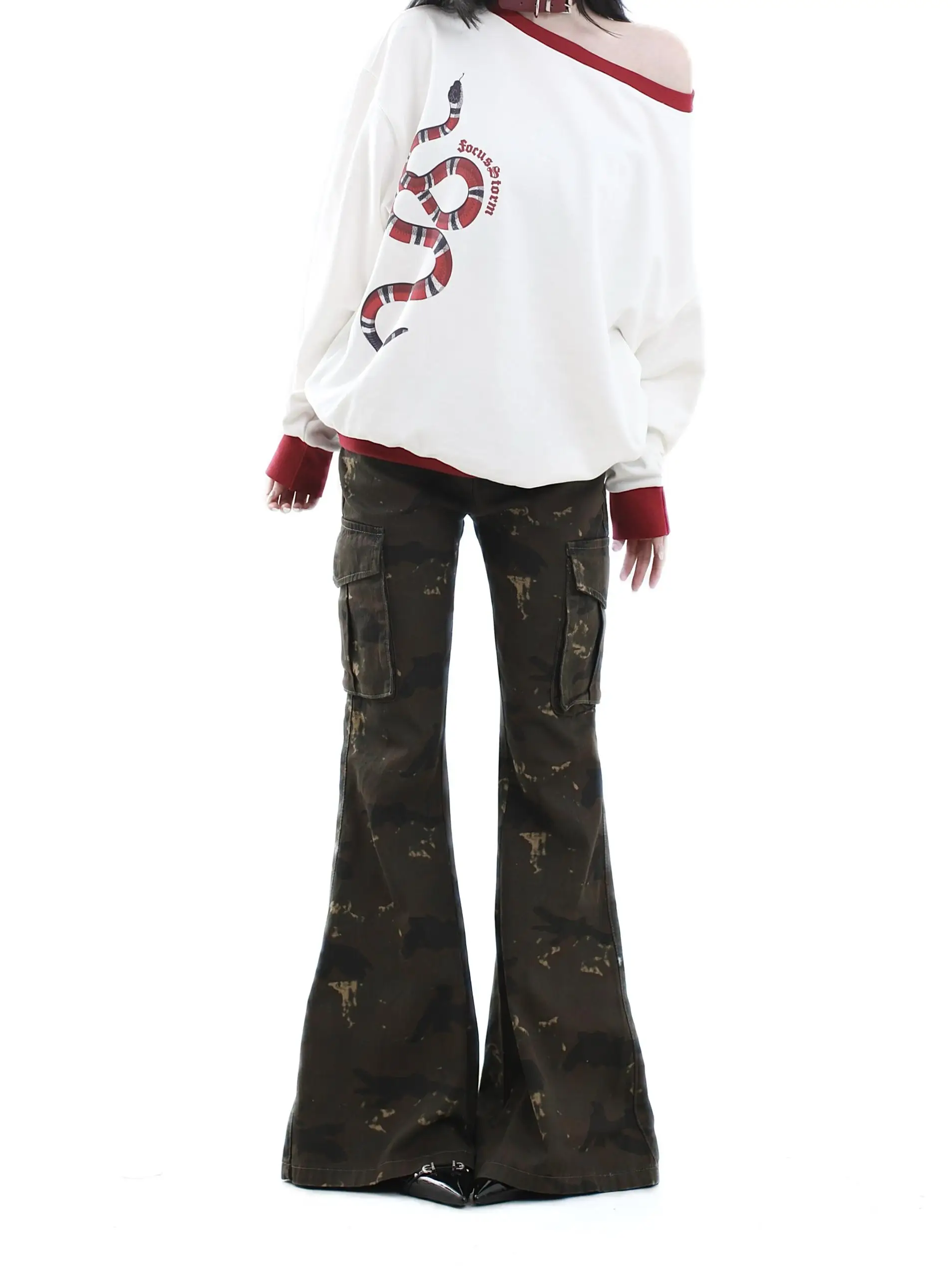 Брюки Galiren в американском ретро-стиле, облегающие, камуфляжные, слегка расклешенные, весенние, новые, с низкой посадкой, сексуальные, повседневные, для девушек
Брюки Galiren в американском ретро-стиле, облегающие, камуфляжные, слегка расклешенные, весенние, новые, с низкой посадкой, сексуальные, повседневные, для девушек