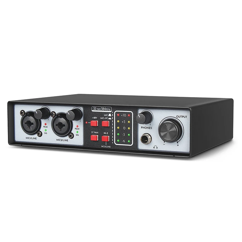 Factory Prices Professional 36bit 384kHz Audio Interface Usb Sound Card Recording For Music Studio
Factory Prices Professional 36bit 384kHz Audio Interface Usb Sound Card Recording For Music Studio