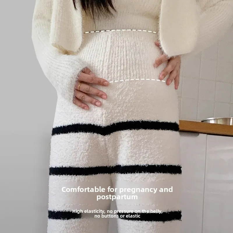 Pregnant Women's Comfortable Sleep Pants Autumn Winter Home Clothes Warm Outerwear Belly Not Tight Small Size Winter Clothes
Pregnant Women's Comfortable Sleep Pants Autumn Winter Home Clothes Warm Outerwear Belly Not Tight Small Size Winter Clothes