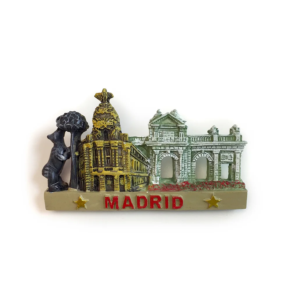 Madrid 3D Resin Fridge Magnet - Spain Cultural Heritage Souvenir - El Gato con Botas and Puerta del Sol Perfect Home Decor Gift
Madrid 3D Resin Fridge Magnet - Spain Cultural Heritage Souvenir - El Gato con Botas and Puerta del Sol Perfect Home Decor Gift