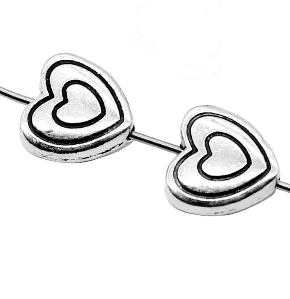 25pcs 10*10*4mm Zinc alloy metal tibetan silver color plated heart spacer bead T0042
25pcs 10*10*4mm Zinc alloy metal tibetan silver color plated heart spacer bead T0042