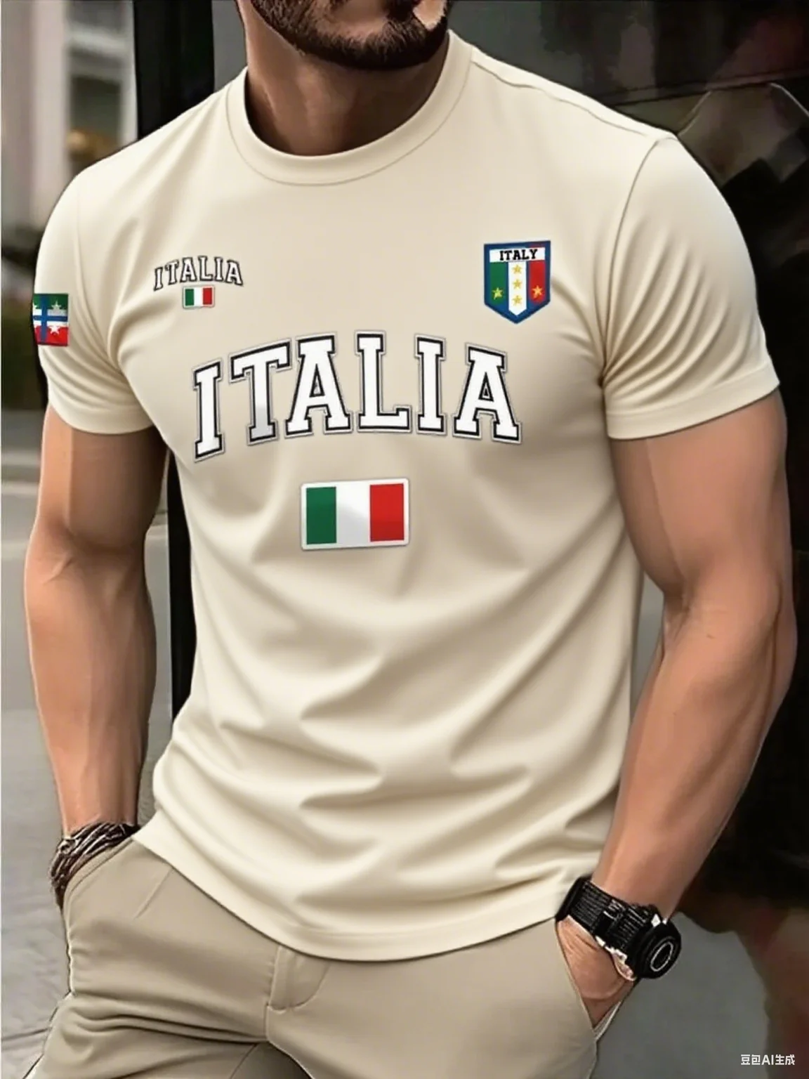 Italy - Related Graphics Italia Lettering Flag Badge Prints Brand Pure Cotton Streetwear Print New Arrival Versatile Tee S-4XL
Italy - Related Graphics Italia Lettering Flag Badge Prints Brand Pure Cotton Streetwear Print New Arrival Versatile Tee S-4XL
