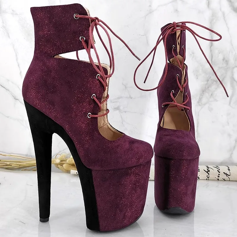 Auman Ale New 20CM/8inches Suede Upper Sexy Exotic High Heel Platform Party Women Round Toe Ankle Boots Pole Dance Shoes 158
Auman Ale New 20CM/8inches Suede Upper Sexy Exotic High Heel Platform Party Women Round Toe Ankle Boots Pole Dance Shoes 158
