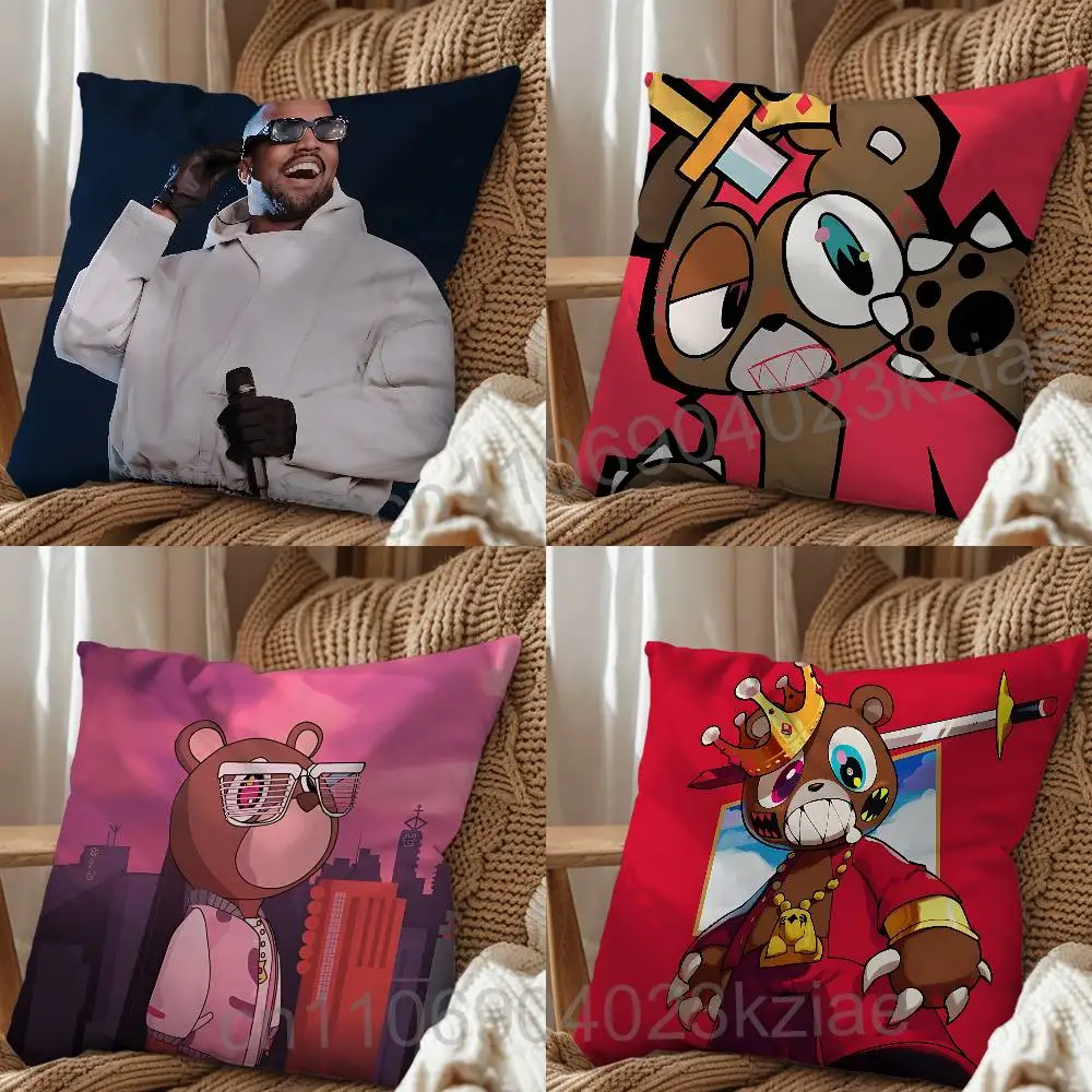 Ye Dropout Bear BULLY Kanye West Pillow Case Anti-dustmite Pillowcase Invisible zipper silky short plush Sofa cushion cover
Ye Dropout Bear BULLY Kanye West Pillow Case Anti-dustmite Pillowcase Invisible zipper silky short plush Sofa cushion cover