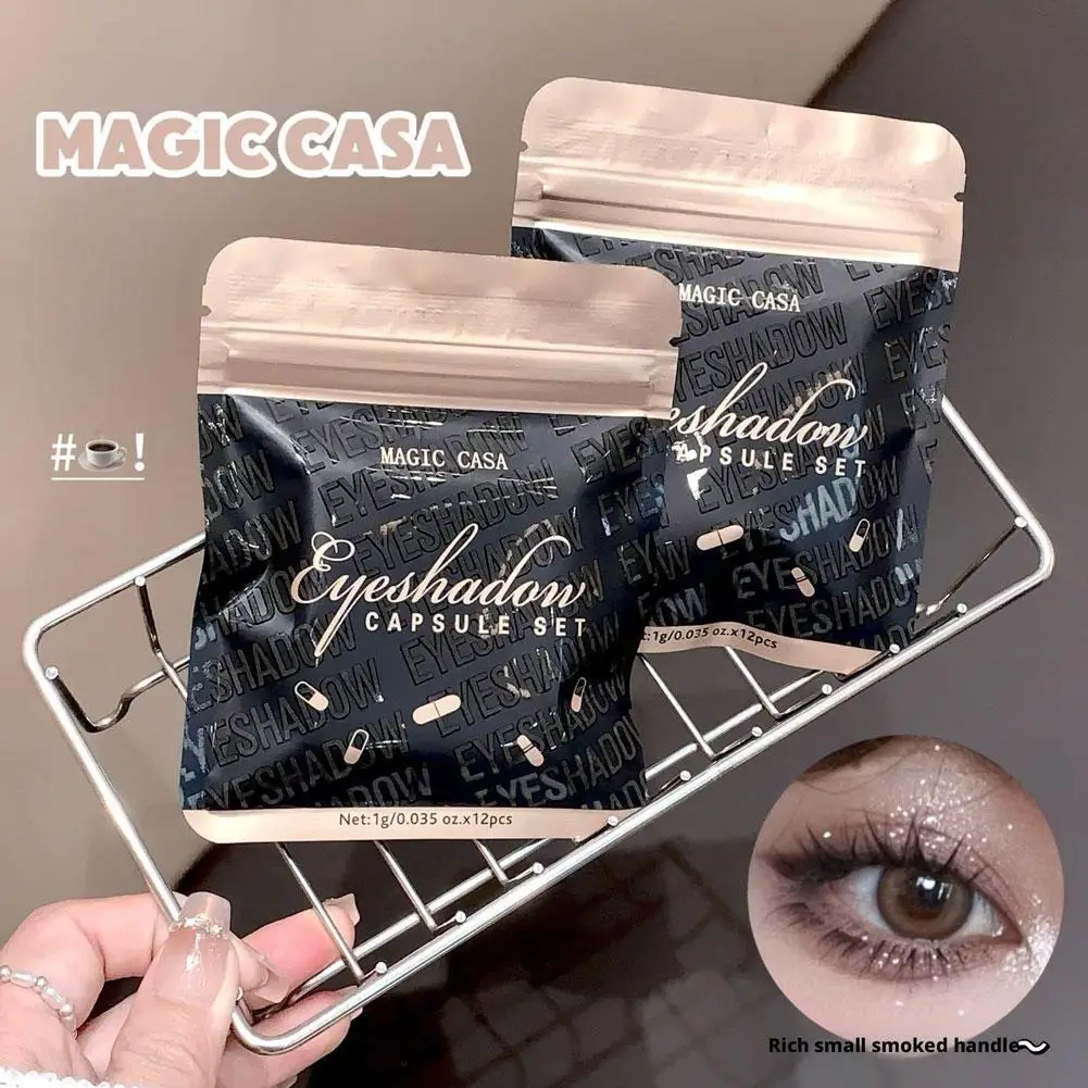 12 Color Capsule Eyeshadow Palette Mineral Pigments Soft Tones Long All Packaging Eco Blendable Friendly Travel Skin Lastin N6U5
12 Color Capsule Eyeshadow Palette Mineral Pigments Soft Tones Long All Packaging Eco Blendable Friendly Travel Skin Lastin N6U5