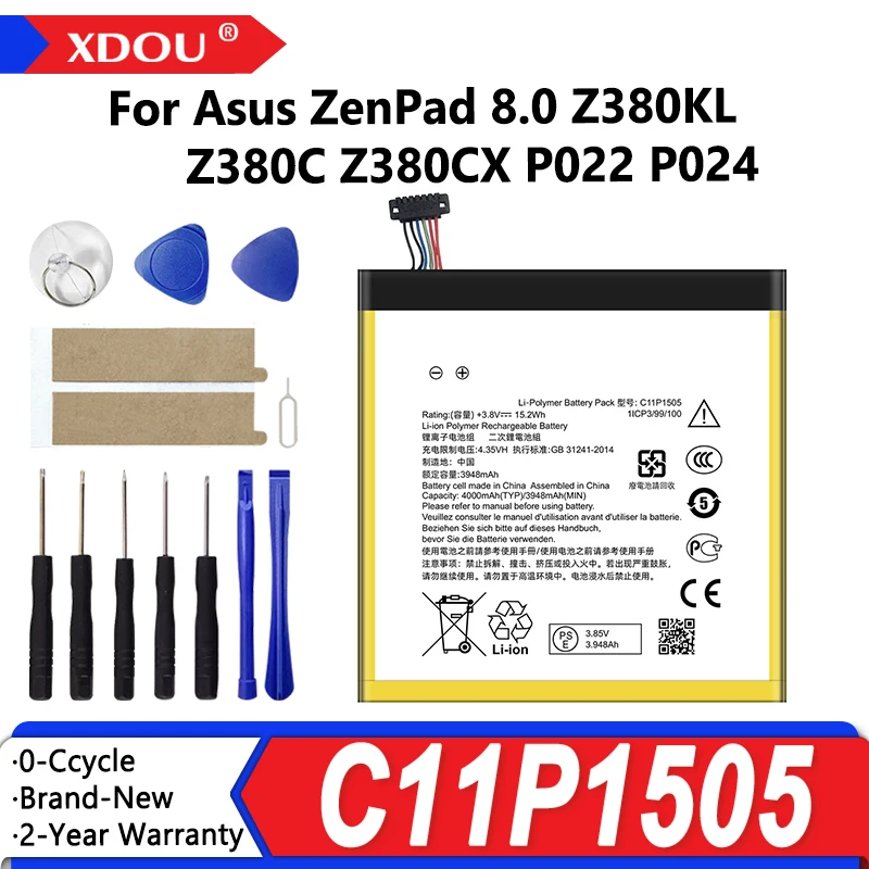 Совершенно новый аккумулятор C11P1505 4000 мАч для Asus ZenPad 8.0 Z380KL Z380C Z380CX P022 P024, сменные аккумуляторы + инструменты
Совершенно новый аккумулятор C11P1505 4000 мАч для Asus ZenPad 8.0 Z380KL Z380C Z380CX P022 P024, сменные аккумуляторы + инструменты