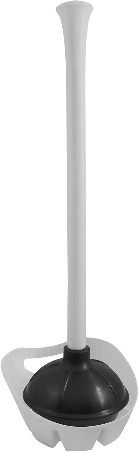 Toilet Plunger with Holder Combo, Heavy Duty Plunger for Toilet and Sink, Mess-Free Caddy, Black/White
Toilet Plunger with Holder Combo, Heavy Duty Plunger for Toilet and Sink, Mess-Free Caddy, Black/White