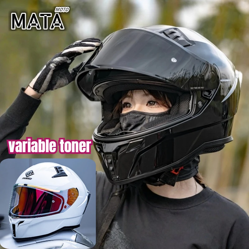 FASEED Motorcycle Helmet Double Visor Off-road Helmet Cascos Para Moto Capacete Men Casco Moto Big Size 54-66cm
FASEED Motorcycle Helmet Double Visor Off-road Helmet Cascos Para Moto Capacete Men Casco Moto Big Size 54-66cm