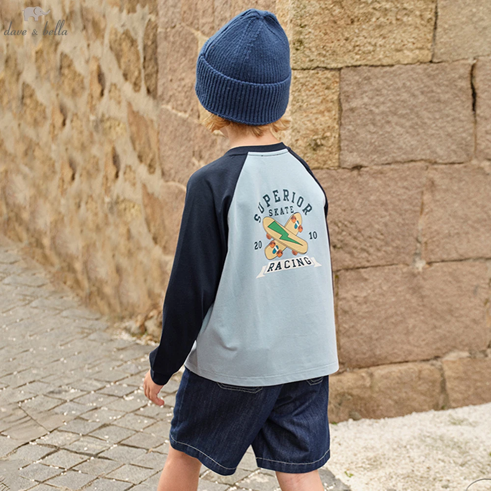 Футболка с длинными рукавами Dave Bella для мальчиков, детская осенне-весенняя футболка с принтом, топы, детская хлопковая повседневная уличная одежда DK3253407
Футболка с длинными рукавами Dave Bella для мальчиков, детская осенне-весенняя футболка с принтом, топы, детская хлопковая повседневная уличная одежда DK3253407